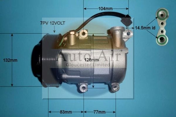 AUTO AIR 14-0321P Air Compressor A/C Air Con Air Conditioning Fits Ford Transit