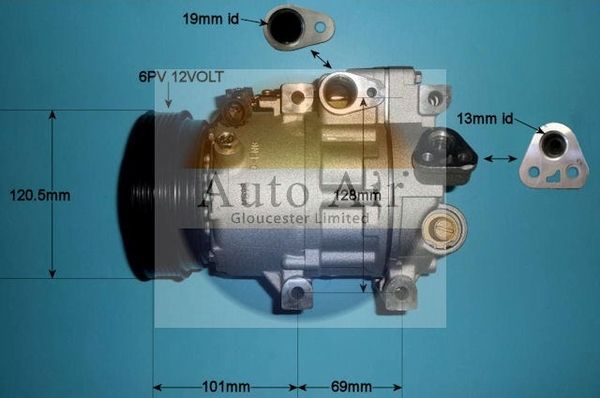 Auto Air 14-1513P A/C Air Con Compressor Air Conditioning Fits Hyundai Kia