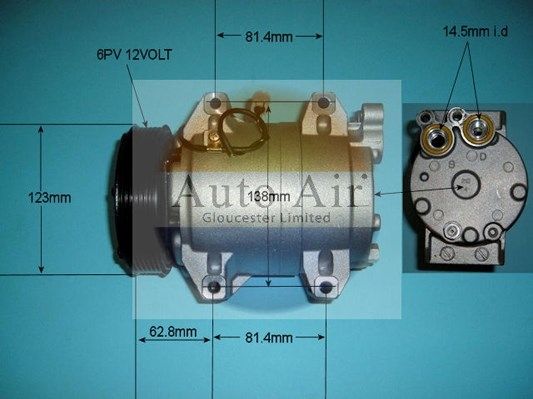 AUTO AIR 14-9702P Air Conditioning Compressor A/C Air Con Replacement For Volvo
