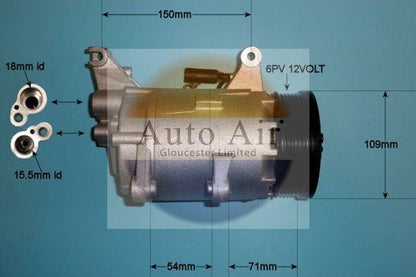Auto Air 14-0007P A/C Air Con Compressor Air Conditioning Fits Mini Mini