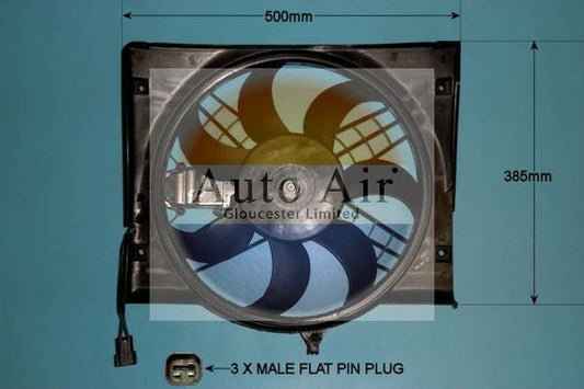 AUTO AIR 05-1046 Radiator Fan Electric Motor Centre Cooling Fits BMW 3 Series