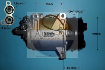 AUTO AIR 14-1000P Air Compressor A/C Air Con Air Conditioning Fits Ford Volvo