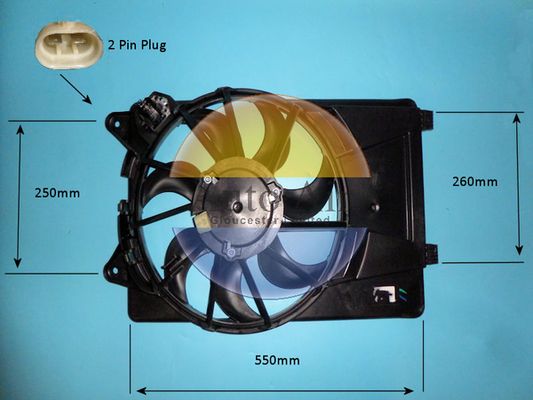 AUTO AIR 05-1023 Radiator Fan Electric Motor Centre Cooling Fits Alfa Romeo