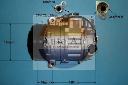 Auto Air 14-0308P A/C Air Con Compressor Air Conditioning Fits Mercedes-Benz
