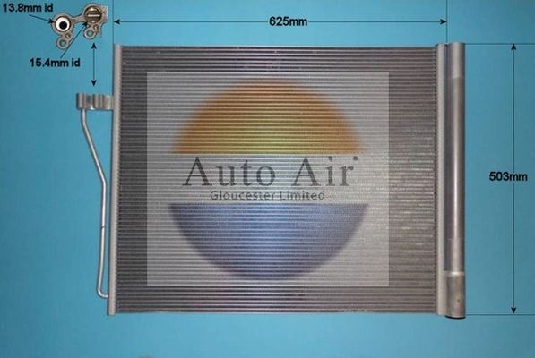 AUTO AIR 16-1359A Air Conditioning Condenser Fits Alpina B7 BMW 7 Series