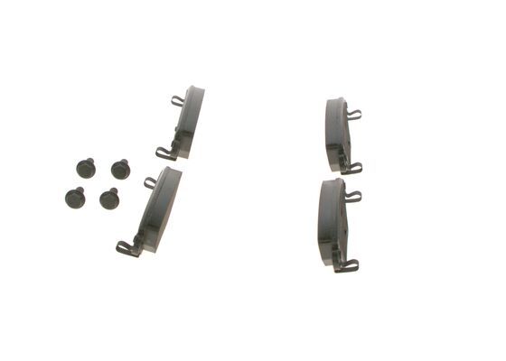 BOSCH 0986494046 Brake Pads Low-Metallic With Anti-Squeak Plate Fits FORD JAGUAR