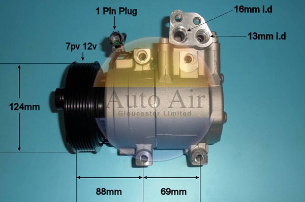 Auto Air 14-0413P A/C Air Con Compressor Air Conditioning For Hyundai iLoad i800