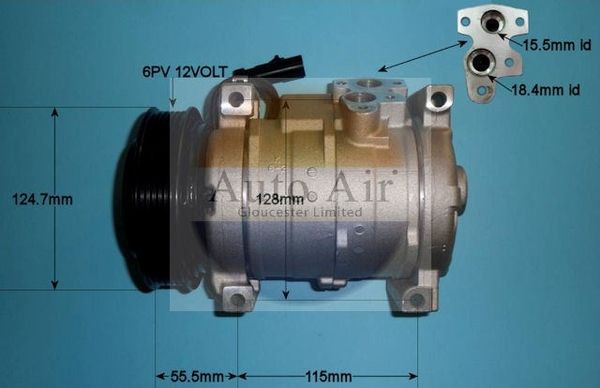 Auto Air 14-0088P A/C Air Con Compressor Air Conditioning Fits Jeep Cherokee