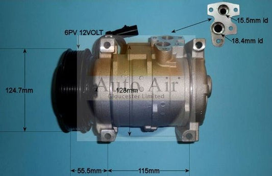 Auto Air 14-0088P A/C Air Con Compressor Air Conditioning Fits Jeep Cherokee