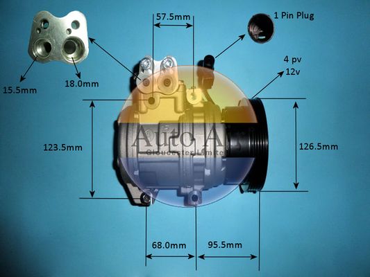 Auto Air 14-9749P Air Conditioning Compressor Fits Hyundai Tucson Kia Sportage