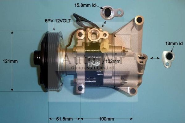 Auto Air 14-2075P A/C Air Con Compressor Air Conditioning Fits Mazda Mazda2