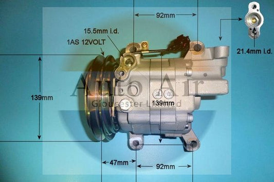 AUTO AIR 14-1043P Air Compressor A/C Air Conditioning Fits Nissan X-Trail