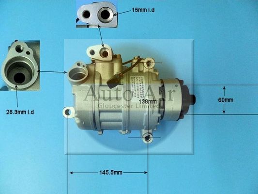 Auto Air 14-9725P A/C Air Con Compressor Air Conditioning Fits Audi BMW VW