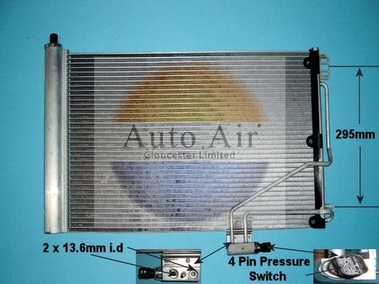 AUTO AIR 16-1211A Air Conditioning Condenser A/C Fits Mercedes-Benz C-Class