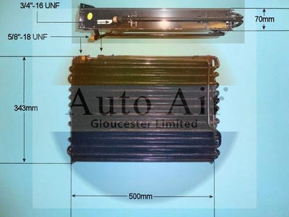 AUTO AIR 16-2025 Air Conditioning Condenser Air Con 4-Point Mount Replacement