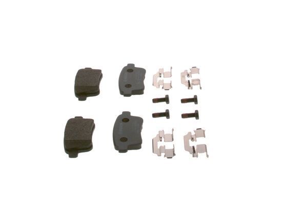 BOSCH 0986494331 Brake Pad Set For Disc Brake Rear 14.2mm Thickness Fits Renault