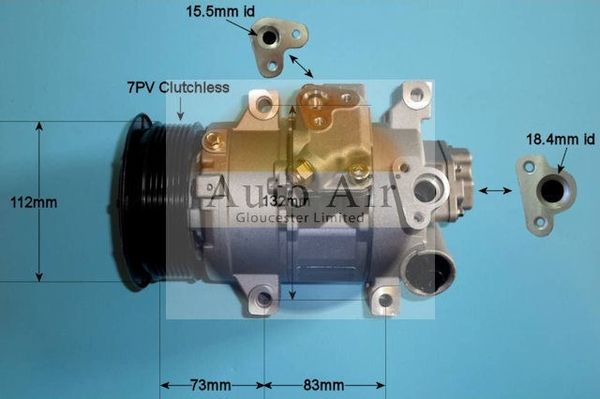 Auto Air 14-6209P A/C Air Con Compressor Air Conditioning 12V Voltage For Toyota