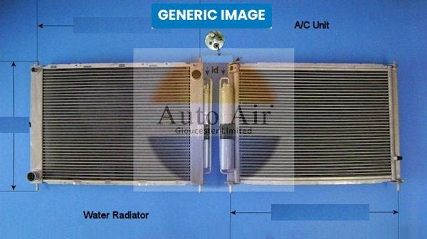 Auto Air 16-9892 A/C Air Con Condenser Air Conditioning With Dryer Fits VOLVO