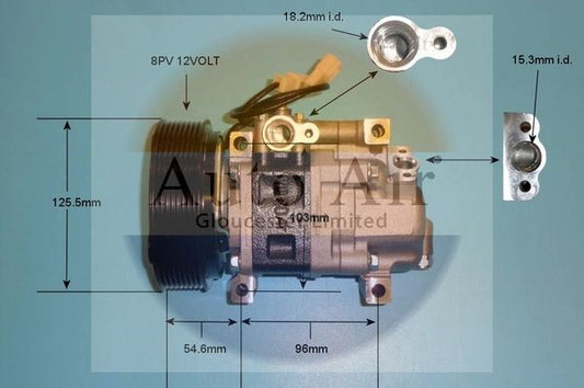 Auto Air 14-1141P A/C Compressor Air Conditioning Fits Mazda Mazda3 Mazda6