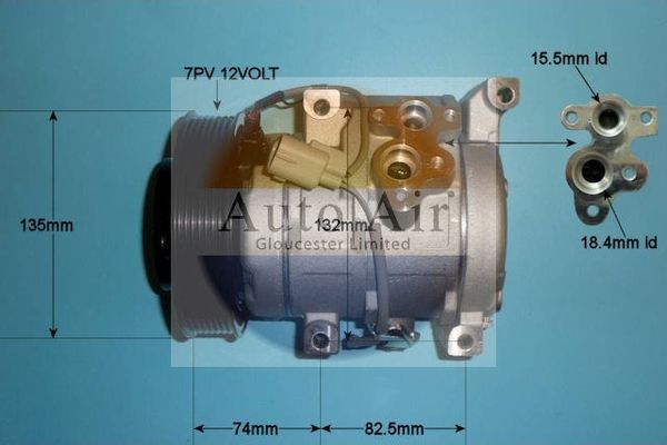 Auto Air 14-4805P A/C Air Con Compressor Air Conditioning Fits Toyota RAV4