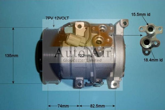 Auto Air 14-4805P A/C Air Con Compressor Air Conditioning Fits Toyota RAV4