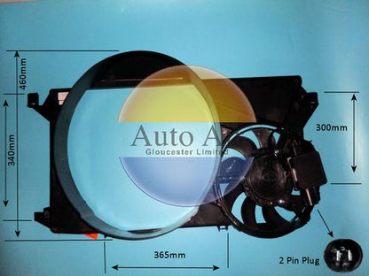 AUTO AIR 05-1250 Radiator Fan Electric Motor Centre Cooling Fits Ford Transit