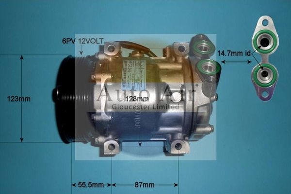 Auto Air 14-0098P A/C Air Con Compressor Air Conditioning Fits Ford Mazda Volvo