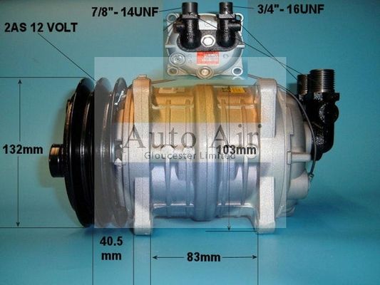 AUTO AIR 14-0063 Air Conditioning Compressor A/C Fits Volvo 240 740 760 940