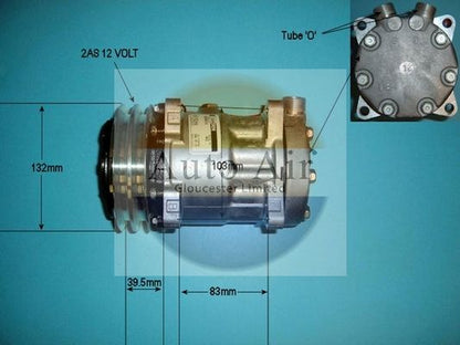 AUTO AIR 14-7929 Air Conditioning Compressor A/C Air Con Replacement 12V Voltage