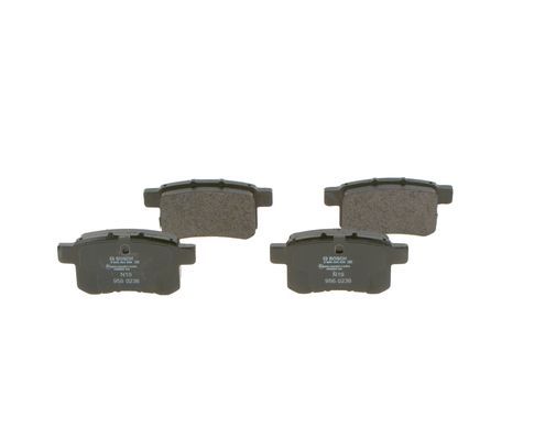 BOSCH 0986494338 Brake Pad Set For Disc Rear 46.6mm Height Fits Honda Accord