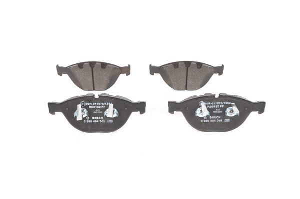 BOSCH 0986494349 Brake Pad Set For Disc Brake Front Fits Alpina BMW Rolls-Royce