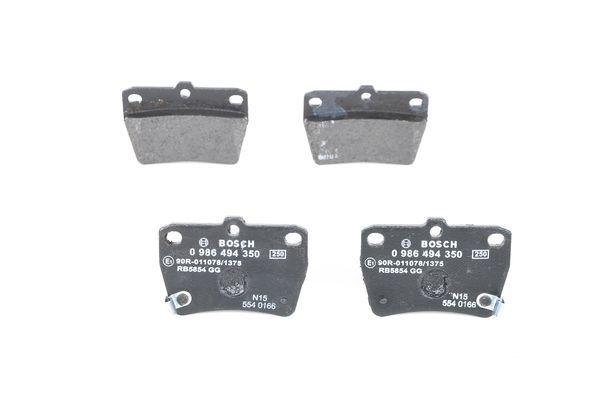 BOSCH 0986494350 Brake Pad Set For Disc Rear 13.9mm Thickness Fits Toyota RAV4