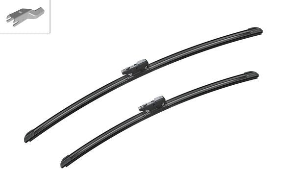 2 x BOSCH AEROTWIN A113S Flat Wiper Blades (Pair) 600/500mm Fits Land Rover