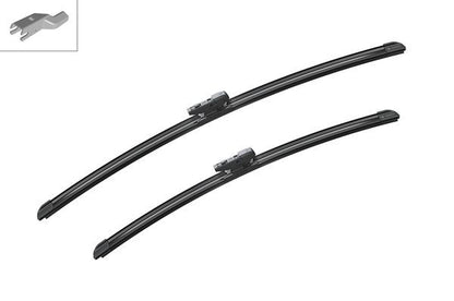 2 x BOSCH AEROTWIN A113S Flat Wiper Blades (Pair) 600/500mm Fits Land Rover