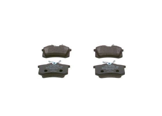 BOSCH 0986494399 Brake Pads Rear 16mm Thickness Fits Peugeot Renault Vauxhall