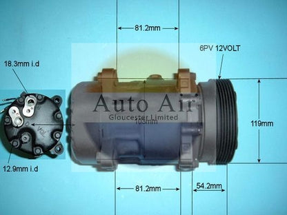 AUTO AIR 14-9699R Air Compressor A/C Air Conditioning Fits Audi Seat Skoda VW