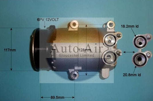 Auto Air 14-1047P A/C Air Con Compressor Air Conditioning Fits Ford Volvo