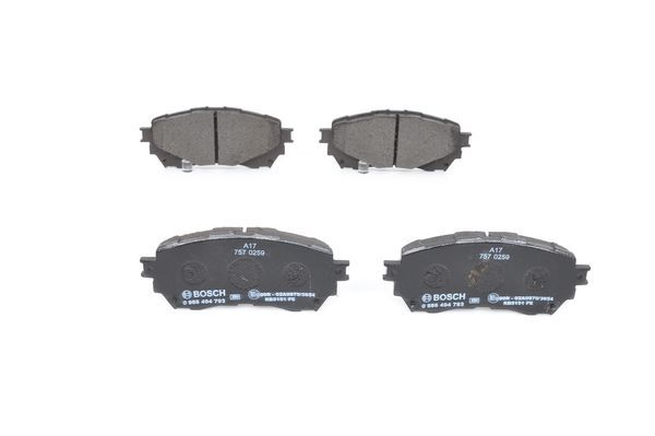 BOSCH 0986494793 Brake Pad Set For Disc Front 15.5mm Thickness Fits Mazda Mazda6