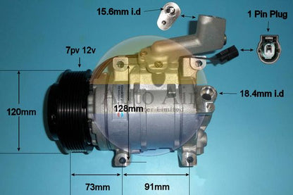 Auto Air 14-0018P A/C Air Con Compressor Air Conditioning Fits Honda CR-V
