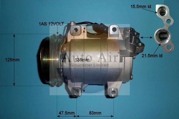 Auto Air 14-2073P A/C Compressor Air Conditioning Fits Mitsubishi L200 / Triton