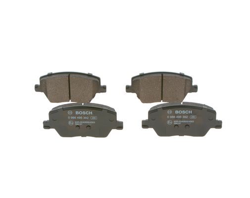 BOSCH 0986495392 Brake Pad Set For Disc Front 19.2mm Thickness Fits Fiat Tipo