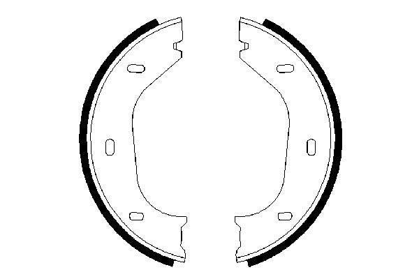 BOSCH 0986487202 Brake Shoe Set For Parking Brake Rear Fits Alfa Romeo BMW
