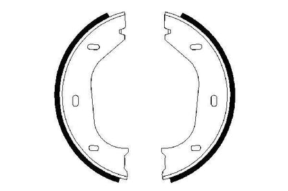 BOSCH 0986487202 Brake Shoe Set For Parking Brake Rear Fits Alfa Romeo BMW