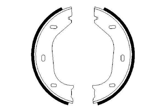 BOSCH 0986487202 Brake Shoe Set For Parking Brake Rear Fits Alfa Romeo BMW