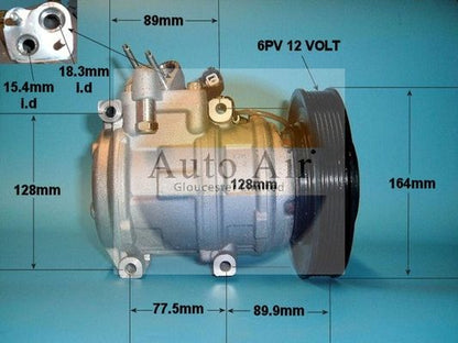 AUTO AIR 14-1183 Air Conditioning Compressor Fits Honda Accord Rover 600