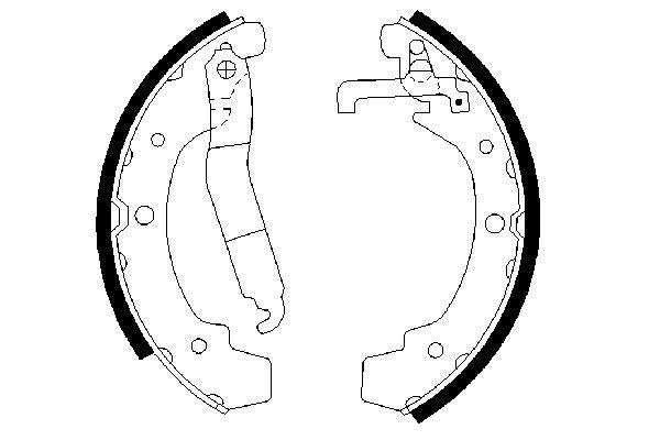 BOSCH 0986487318 Brake Shoe Set Rear 56mm Width Fits VW LT 28-50 LT 40-55
