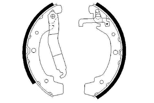 BOSCH 0986487318 Brake Shoe Set Rear 56mm Width Fits VW LT 28-50 LT 40-55