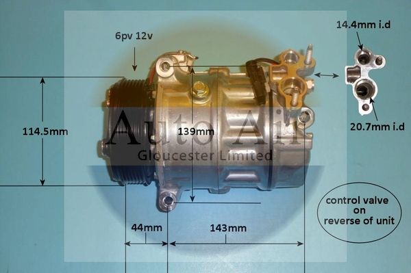 Auto Air 14-1769P A/C Air Con Compressor Air Conditioning Fits Jaguar Land Rover
