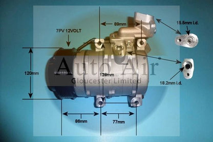 Auto Air 14-6210P A/C Compressor Air Conditioning Fits Honda Accord CR-V FR-V
