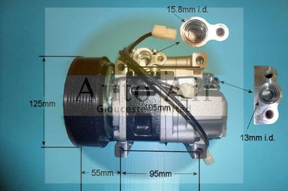 Auto Air 14-1140P Air Conditioning Compressor Fits Mazda Mazda3 Mazda5 Mazda6